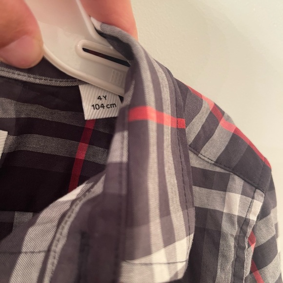 Kids Burberry button- up t-shirt - Picture 4 of 4